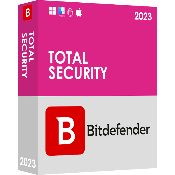 Bitdefender Total Security 2023 | PC/Mac/Dispositivos móviles