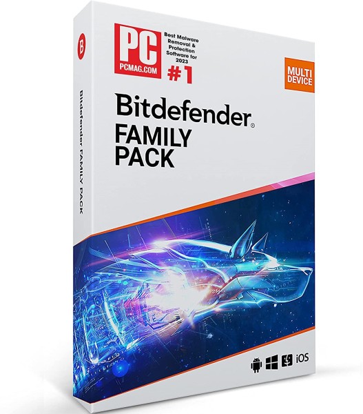 Bitdefender Family Pack 2023 | hasta 15 dispositivos | versión completa