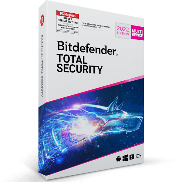Bitdefender Total Security 2022 | PC/Mac/Dispositivos móviles
