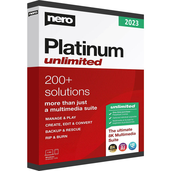 Nero Platinum 2023 Unlimited | Windows