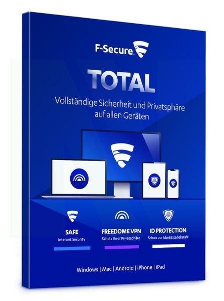 F-Secure Total Security & VPN 2021 - Multi Dispositivo - Descargar