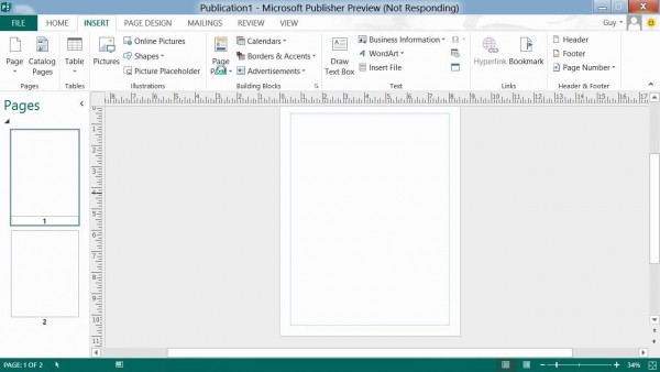Microsoft Publisher 2013 Windows