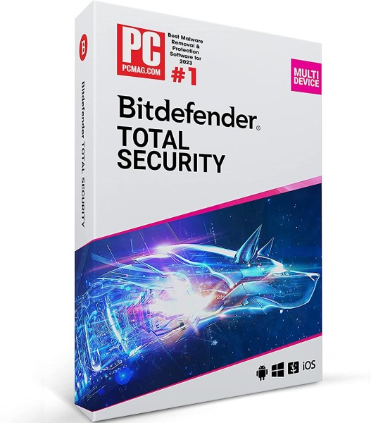 Bitdefender Total Security 2023 | PC/Mac/Dispositivos móviles