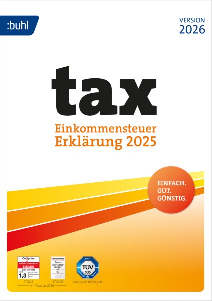 Buhl Tax 2026 Steuerjahr 2025 | Windows